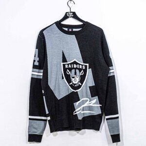 Raiders Derek Carr #4 NFL Team Apparel Knit Sweater Large